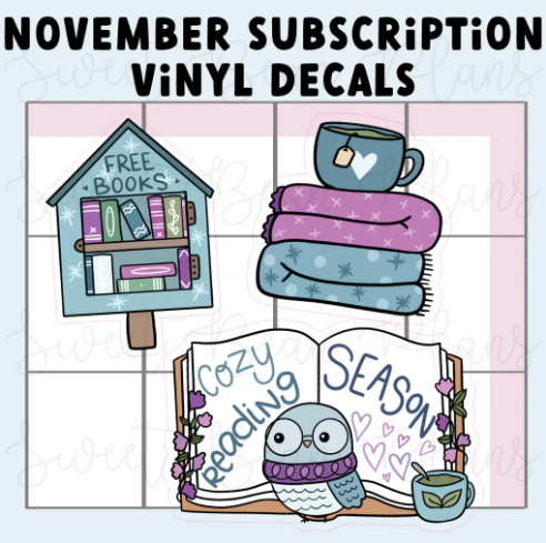 Sweet Bean Plans | NOVEMBER 2025 WASHI & STICKER Subscription