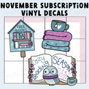 *PRESALE* Sweet Bean Plans | NOVEMBER 2025 WASHI & STICKER Subscription