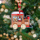 Santa Paws Express Train | Acrylic Christmas Ornament