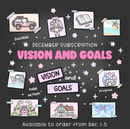 *PREORDER* Krels Creations - Vision and Goals | December 2025 STICKERS & WASHI Subscription