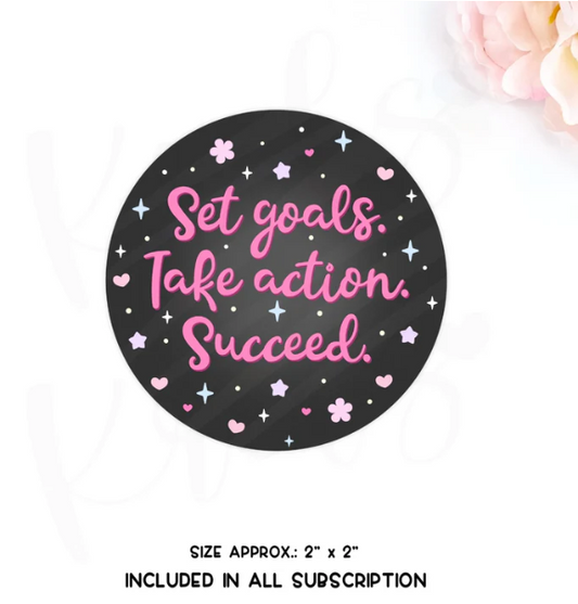 Krels Creations - Vision and Goals | December 2025 STICKERS & WASHI Subscription