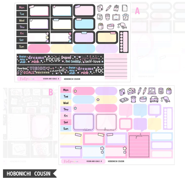 *PREORDER* Krels Creations - Vision and Goals | December 2025 STICKERS & WASHI Subscription