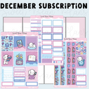 *PRESALE* Sweet Bean Plans | DECEMBER 2025 WASHI & STICKER Subscription