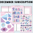 *PRESALE* Sweet Bean Plans | DECEMBER 2025 WASHI & STICKER Subscription