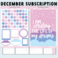 *PRESALE* Sweet Bean Plans | DECEMBER 2025 WASHI & STICKER Subscription