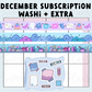 *PRESALE* Sweet Bean Plans | DECEMBER 2025 WASHI & STICKER Subscription