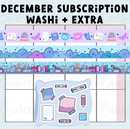 *PRESALE* Sweet Bean Plans | DECEMBER 2025 WASHI & STICKER Subscription