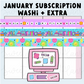 Sweet Bean Plans | JANUARY 2026 WASHI & STICKER Subscription