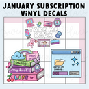 *PRESALE* Sweet Bean Plans | JANUARY 2026 WASHI & STICKER Subscription