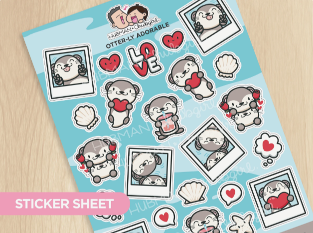 Otter-ly Adorable| Big Sticker Sheet
