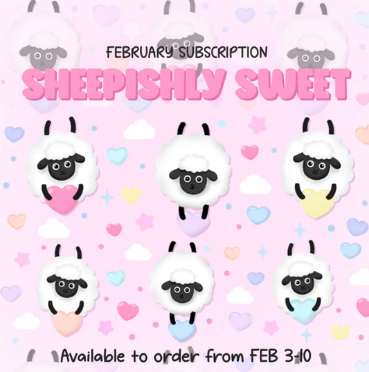 Krels Creations - Sheepishly Sweet | February 2026 STICKERS & WASHI Subscription