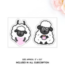 *PREORDER* Krels Creations - Sheepishly Sweet | Febbruary 2026 STICKERS & WASHI Subscription