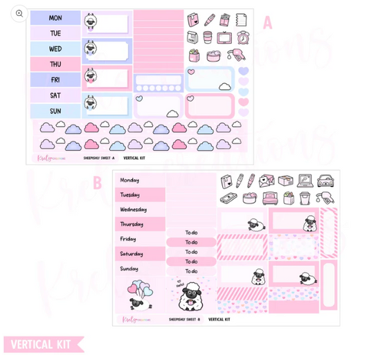 Krels Creations - Sheepishly Sweet | February 2026 STICKERS & WASHI Subscription