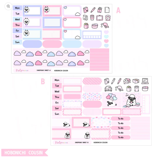 Krels Creations - Sheepishly Sweet | February 2026 STICKERS & WASHI Subscription