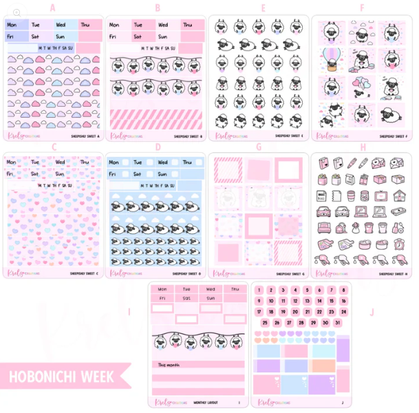 Krels Creations - Sheepishly Sweet | February 2026 STICKERS & WASHI Subscription