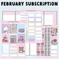 *PRESALE* Sweet Bean Plans | FEBRUARY 2026 WASHI & STICKER Subscription