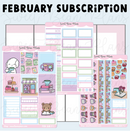 *PRESALE* Sweet Bean Plans | FEBRUARY 2026 WASHI & STICKER Subscription