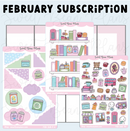*PRESALE* Sweet Bean Plans | FEBRUARY 2026 WASHI & STICKER Subscription