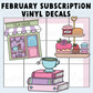*PRESALE* Sweet Bean Plans | FEBRUARY 2026 WASHI & STICKER Subscription