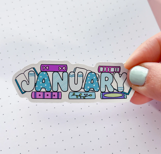 January Bookish Word | Vinyl Sticker
