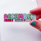 December Bookish Word | Vinyl Sticker