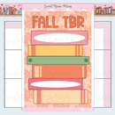 Fall TBR Stack | Large Sticker