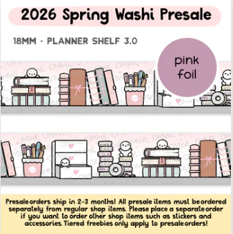 Planner Shelf 3.0 | Washi
