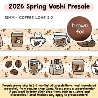 Coffee Love 2.0 | Washi