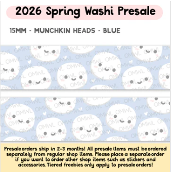Munchkin Heads Blue | Washi