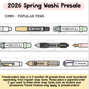 PREORDER - Popular Pens | Washi