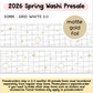 Grid - White | Washi