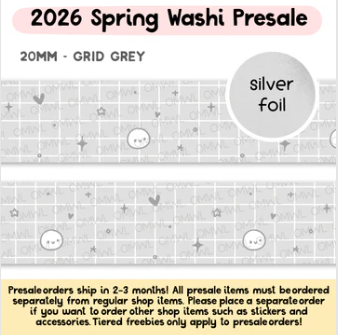 Grid - Grey | Washi