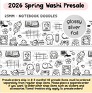 PREORDER - Notebook Doodles | Washi