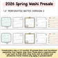 Perforated Notes V2 | Washi