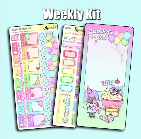 Shine Sticker Studio - Birthday Girl | April 2026 Subscription