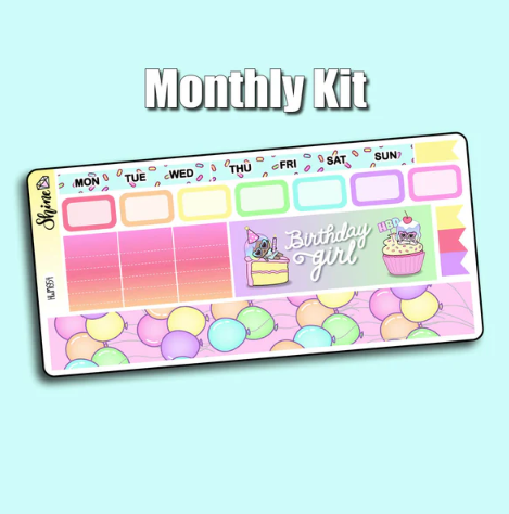 Shine Sticker Studio - Birthday Girl | April 2026 Subscription