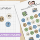 Cozy Bookworm - Monthly Date Dots | Sticker Sheet