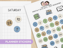 Cozy Bookworm - Monthly Date Dots | Sticker Sheet