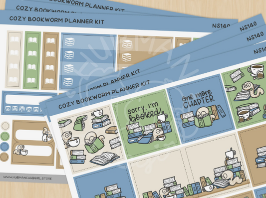 Cozy Bookworm | Planner Kit