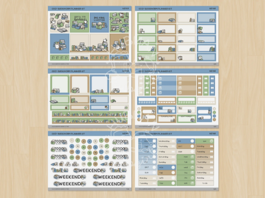 Cozy Bookworm | Planner Kit