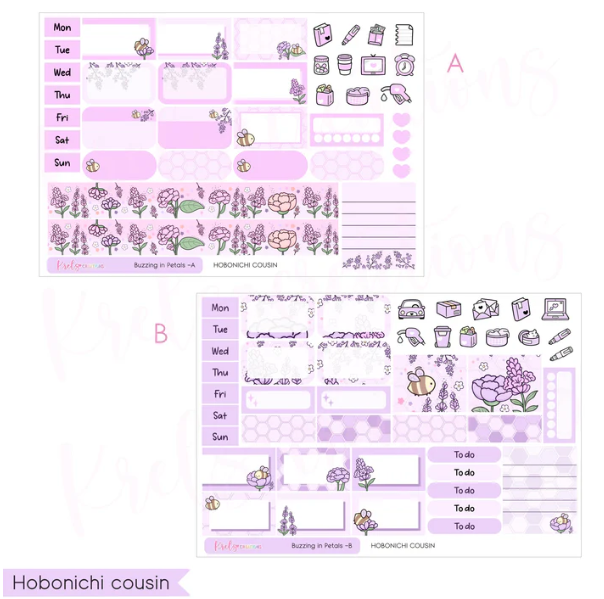 Krels Creations - Buzzing in Petals | May 2026 STICKERS & WASHI Subscription