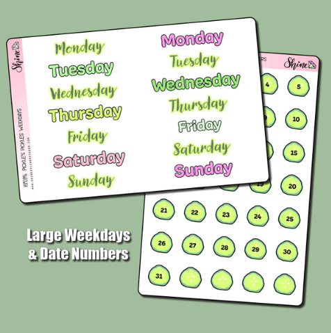 Shine Sticker Studio - I Love Pickles | May 2026 Subscription