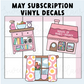 Sweet Bean Plans | MAY 2026 WASHI & STICKER Subscription