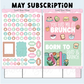 Sweet Bean Plans | MAY 2026 WASHI & STICKER Subscription
