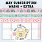 Sweet Bean Plans | MAY 2026 WASHI & STICKER Subscription