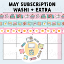 *PRESALE* Sweet Bean Plans | MAY 2026 WASHI & STICKER Subscription