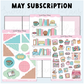 Sweet Bean Plans | MAY 2026 WASHI & STICKER Subscription