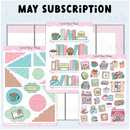 *PRESALE* Sweet Bean Plans | MAY 2026 WASHI & STICKER Subscription