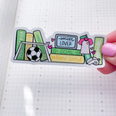 Soccer Bookshelf | Vinyl Sticker