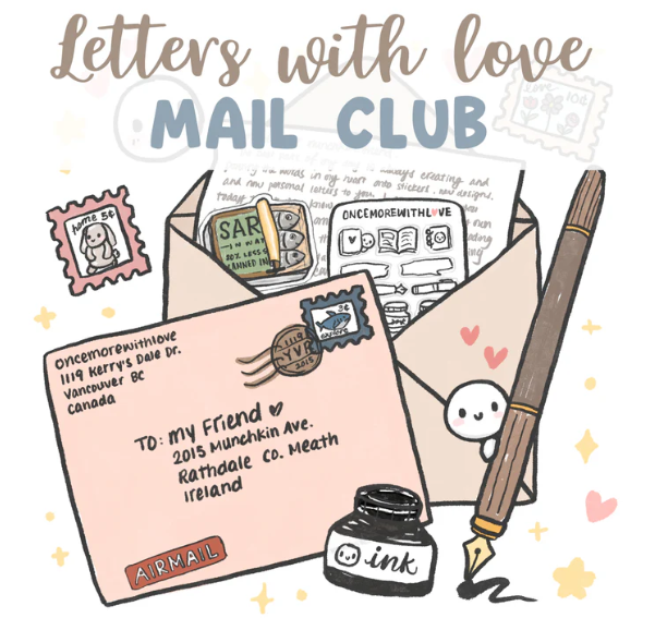 SUBSCRIPTION: Letters with Love Mail Club